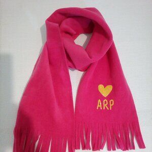 Agatha Ruiz De La Prada pink fleece scarf nwt